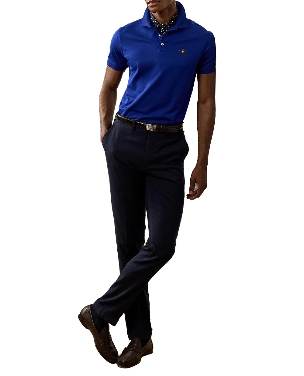 Поло Ralph Lauren Purple Label 790508036105, синій колір • Купити в інтернет-магазині Kameron