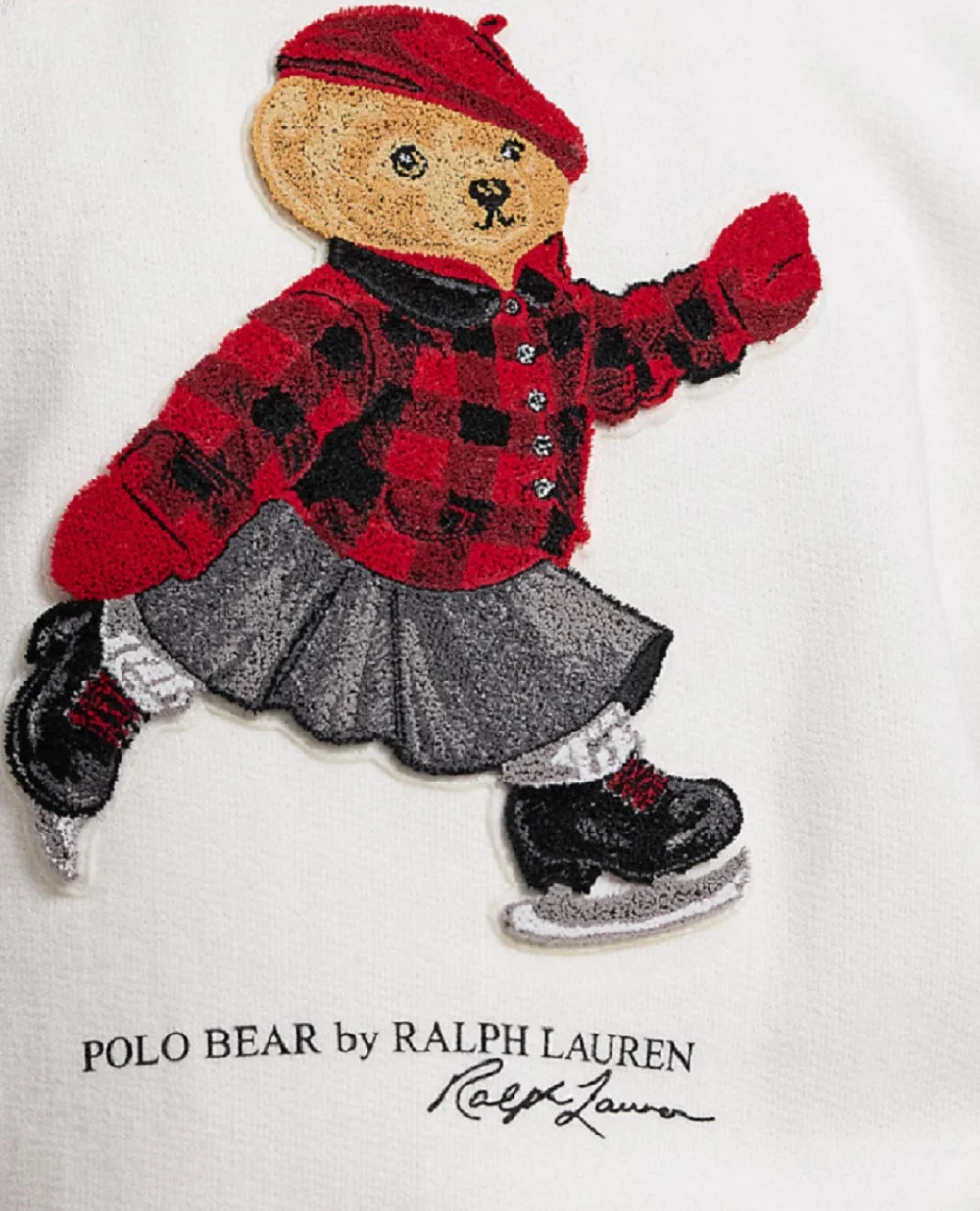 Детский свитшот Polo Bear из флиса Polo Ralph Lauren Kids 312981087001, кремовый цвет • Купить в интернет-магазине Kameron