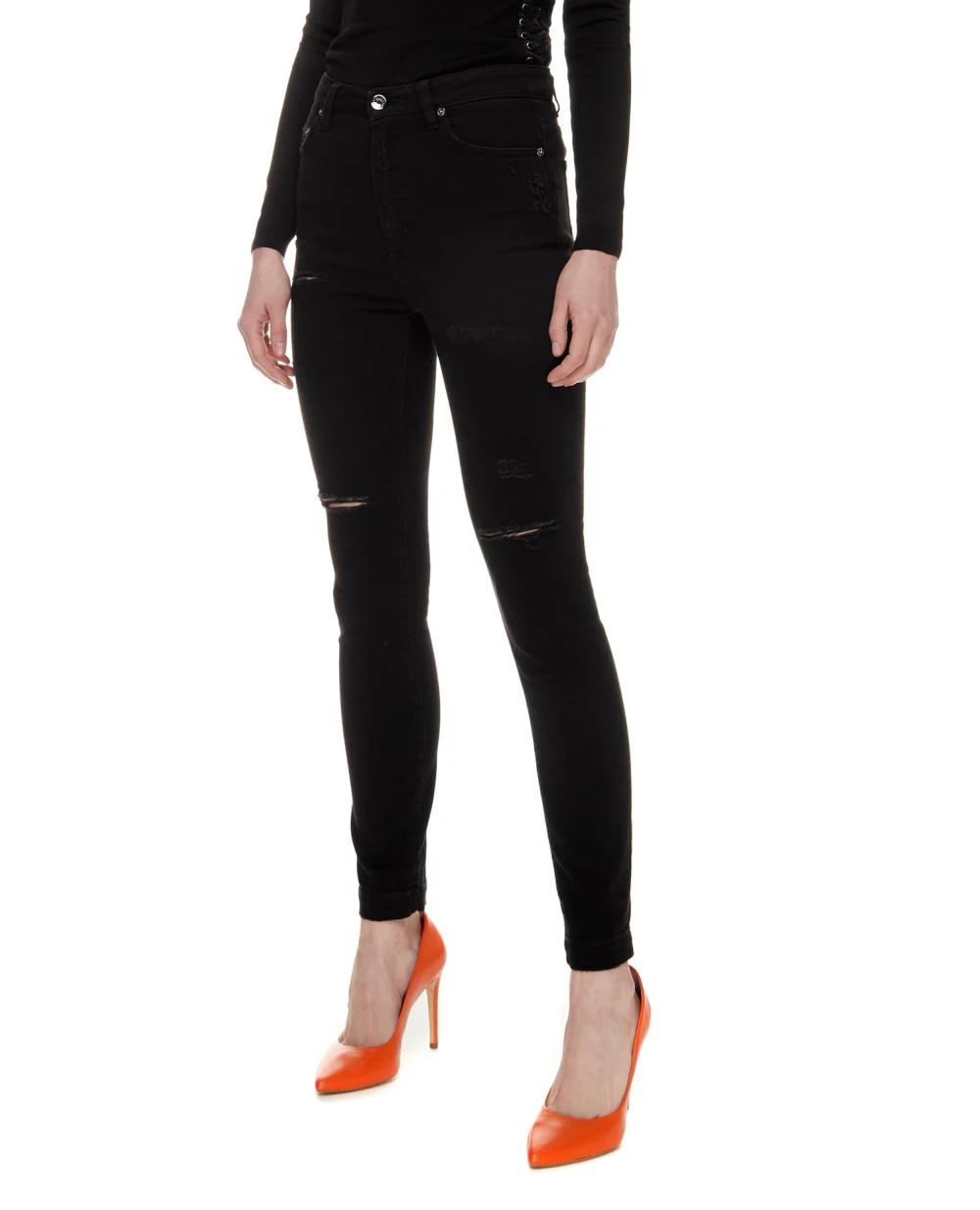 Джинсы Audrey Dolce&Gabbana FTAH6D-G8DK9, черный цвет • Купить в интернет-магазине Kameron