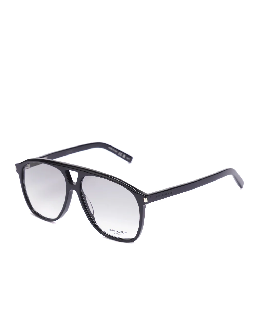 Солнцезащитные очки пилоты Saint Laurent 736443-Y9956, черный цвет • Купить в интернет-магазине Kameron