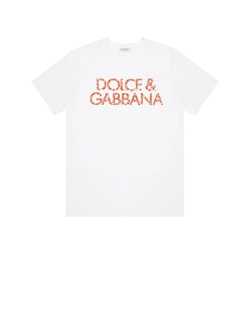 Дитяча футболка з принтом Майоліка Dolce&Gabbana Kids L5JTNL-G7P4H-S, білий колір • Купити в інтернет-магазині Kameron