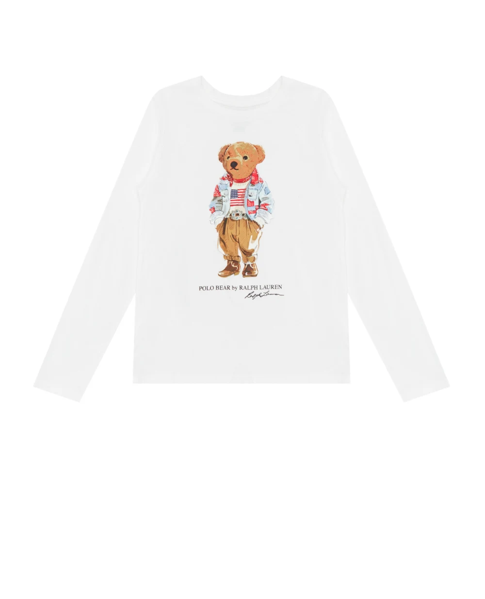 Лонгслив Polo Ralph Lauren Kids 313854212003, белый цвет • Купить в интернет-магазине Kameron