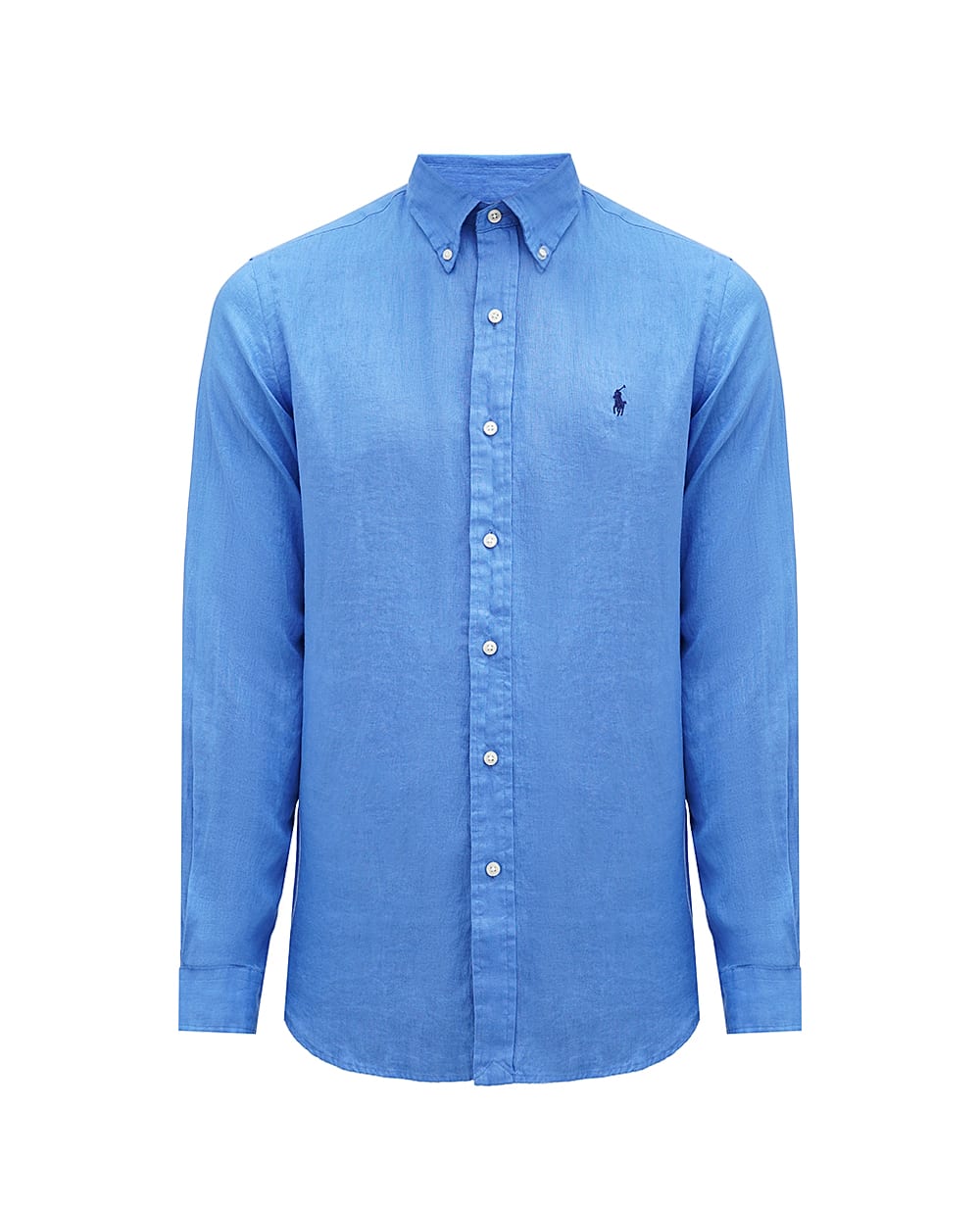Льняная рубашка Polo Ralph Lauren 710794141020, голубой цвет • Купить в интернет-магазине Kameron