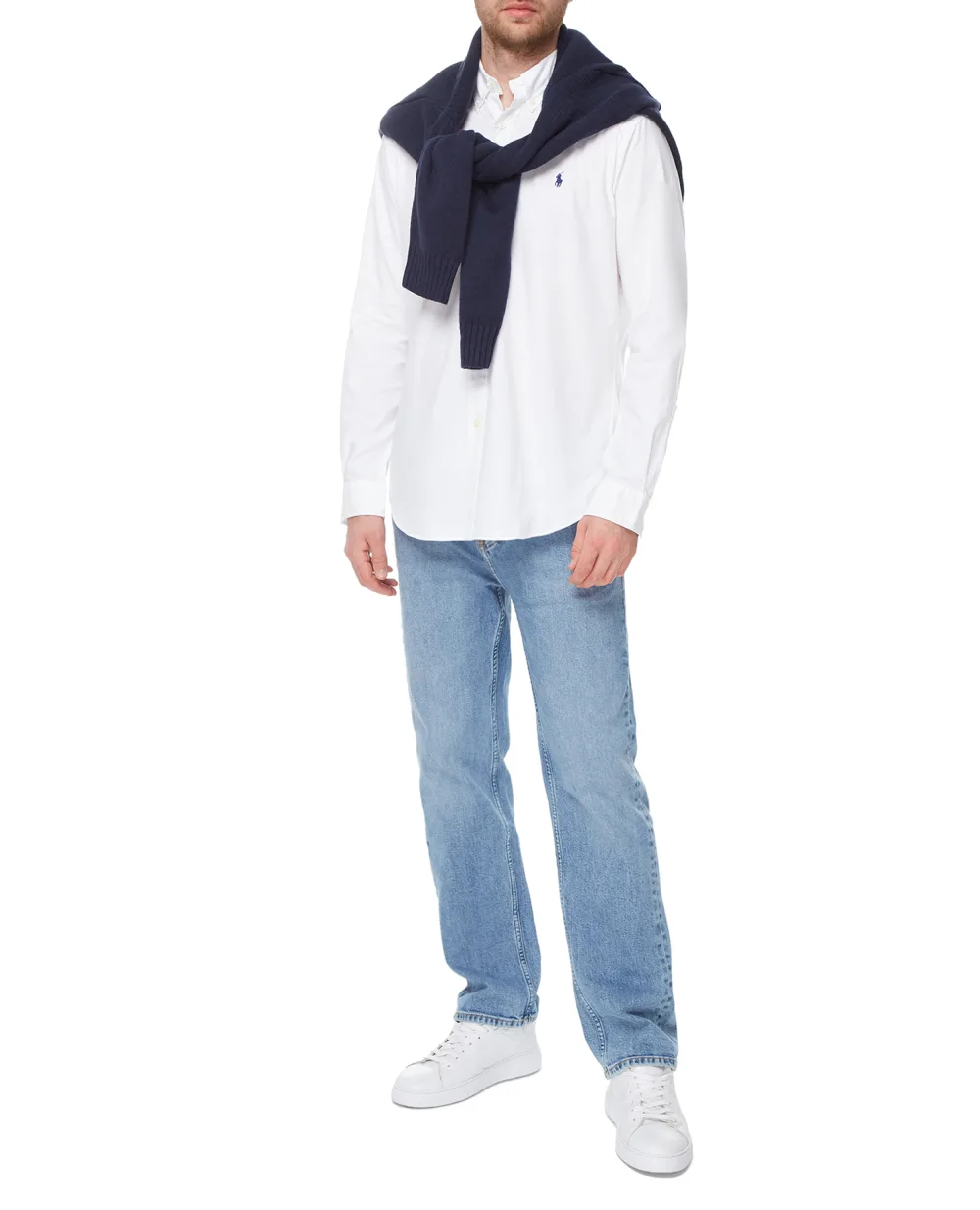 Рубашка Polo Ralph Lauren 710829480002, белый цвет • Купить в интернет-магазине Kameron