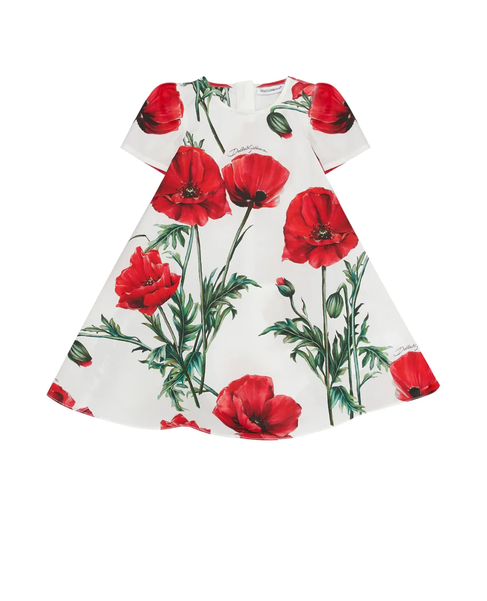 Детское платье Dolce&Gabbana Kids L23DI5-HS5O1, белый цвет • Купить в интернет-магазине Kameron