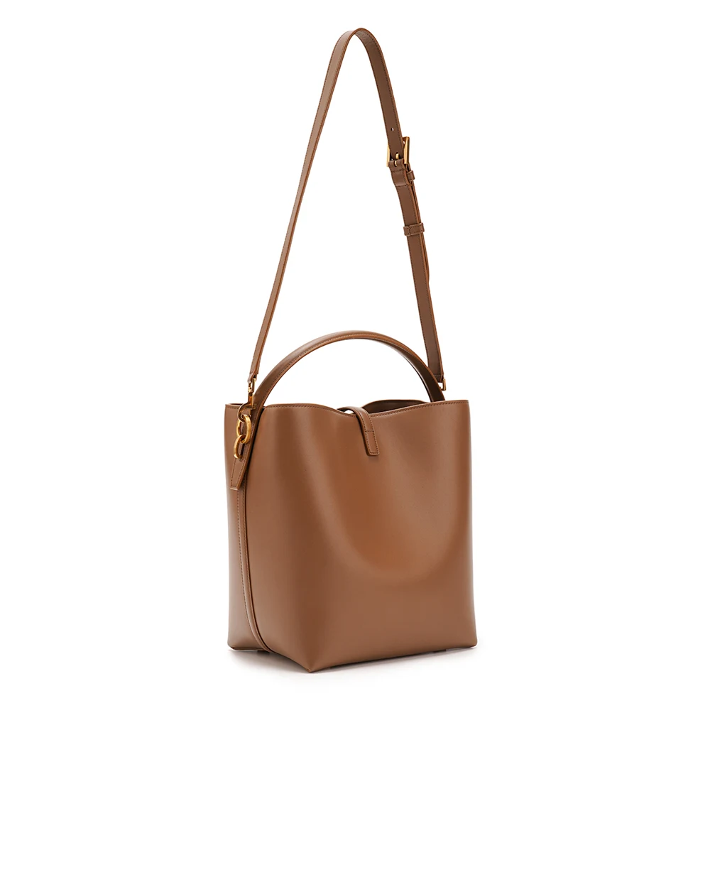 Шкіряна сумка Le 37 Saint Laurent 742828-2R20W, коричневий колір • Купити в інтернет-магазині Kameron