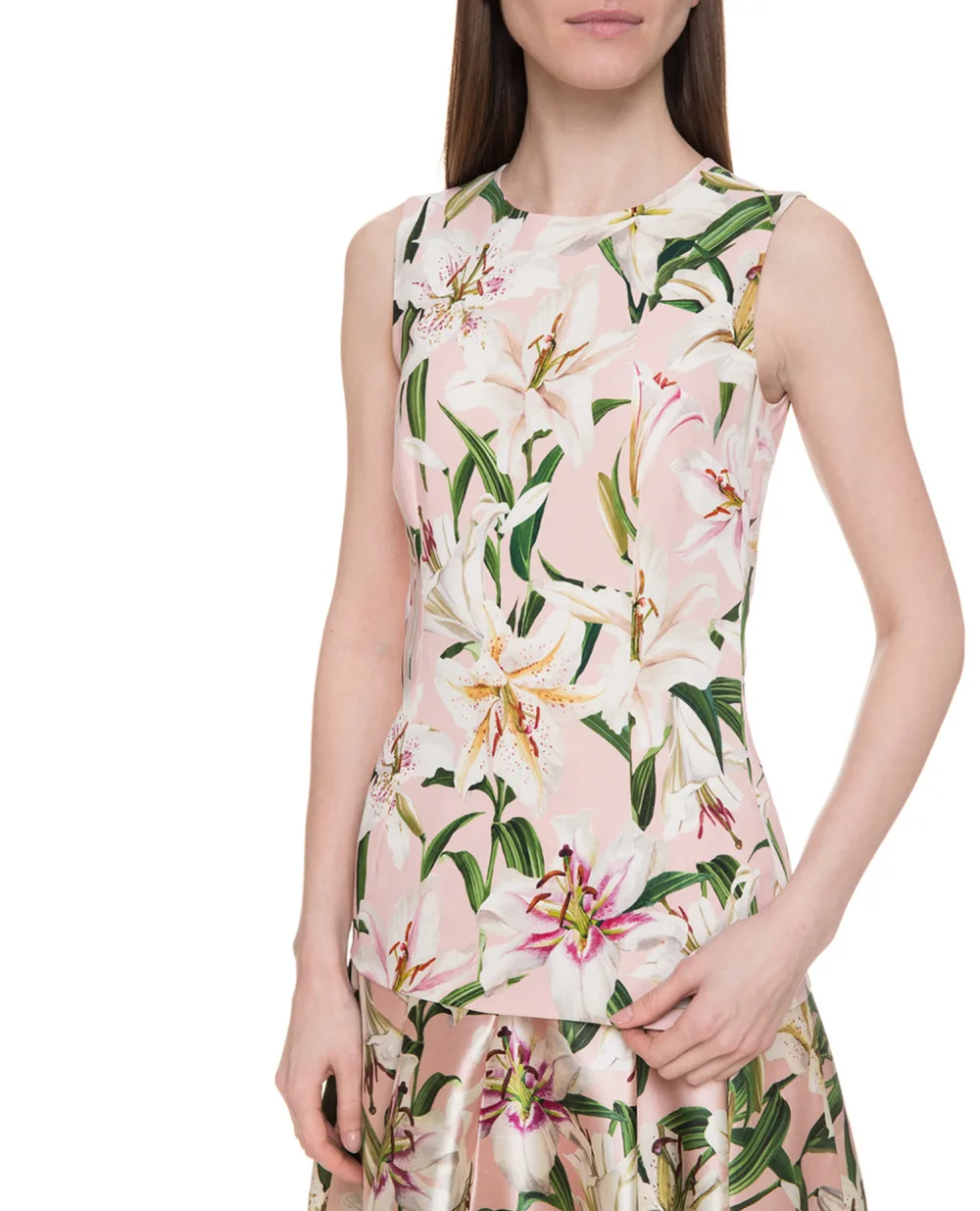 Топ Dolce&Gabbana F73A1T-FSRLJ, розовый цвет • Купить в интернет-магазине Kameron