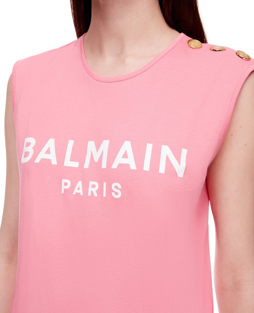 Топ Balmain XF1EB005BB02, розовый цвет • Купить в интернет-магазине Kameron