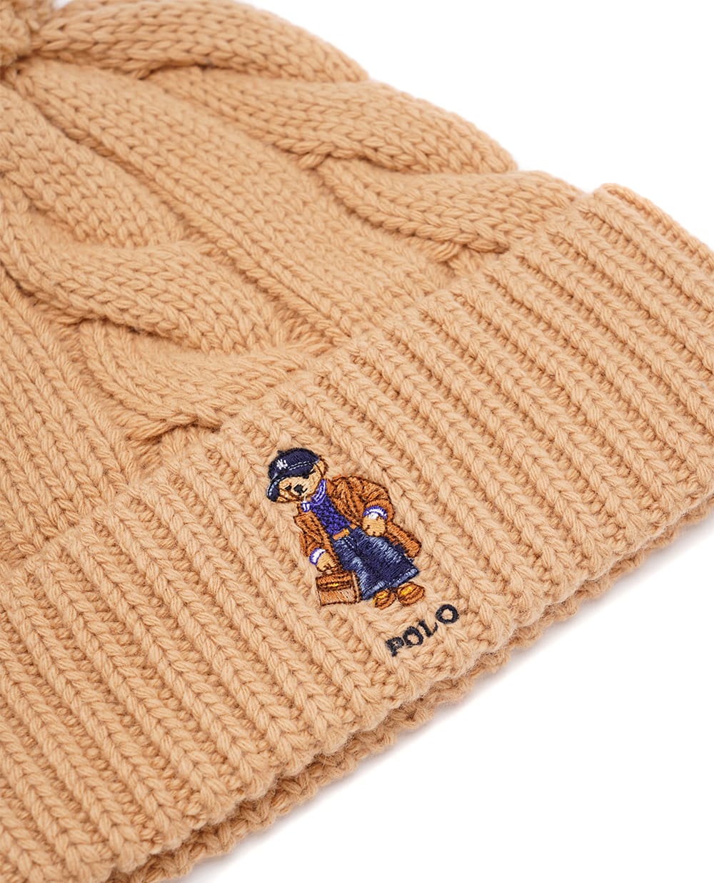 Шапка Polo Bear Polo Ralph Lauren 455923615001, бежевый цвет • Купить в интернет-магазине Kameron