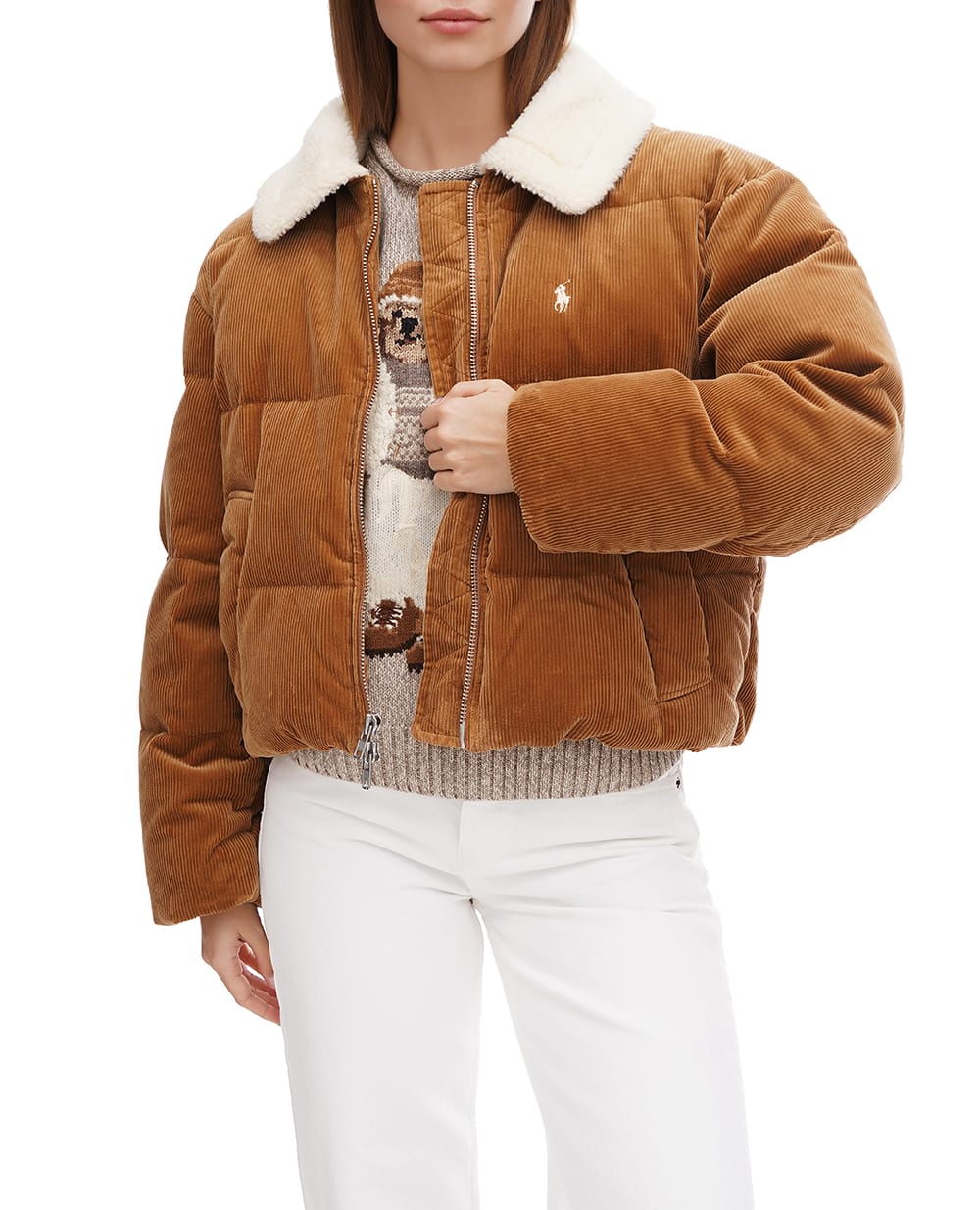 Пуховик Polo Ralph Lauren 211947668001, коричневый цвет • Купить в интернет-магазине Kameron