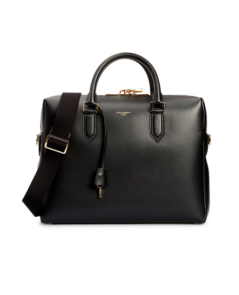 Кожаная сумка Dolce&Gabbana BM1590-AC954, черный цвет • Купить в интернет-магазине Kameron
