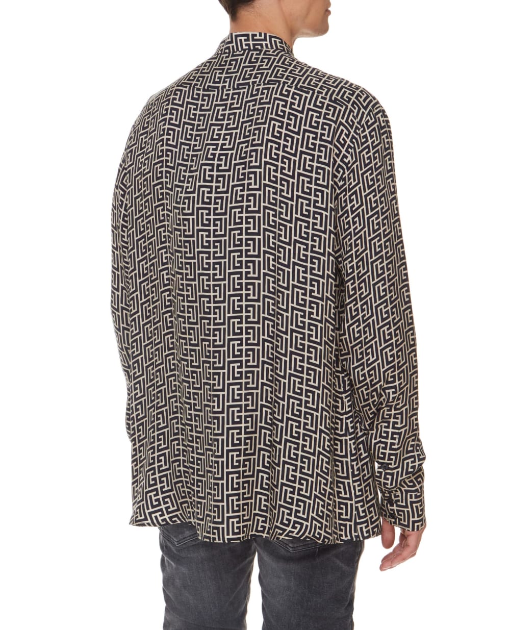 Рубашка Balmain VH0HU006I684, черный цвет • Купить в интернет-магазине Kameron