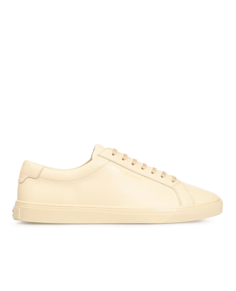 Кожаные сникеры Andy Saint Laurent 606831-0ZS00, бежевый цвет • Купить в интернет-магазине Kameron