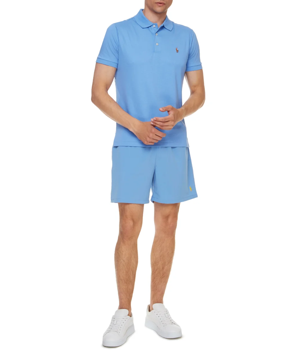 Поло Polo Ralph Lauren 710704319045, голубой цвет • Купить в интернет-магазине Kameron