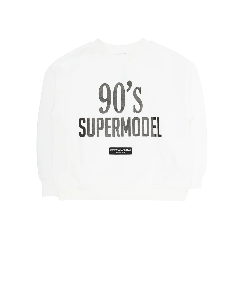 Свитшот Dolce&Gabbana Kids L5JW5D-G7BHB-S, белый цвет • Купить в интернет-магазине Kameron