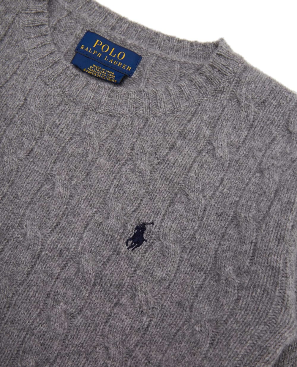 Шерстяной джемпер Polo Ralph Lauren Kids 321702589001, серый цвет • Купить в интернет-магазине Kameron