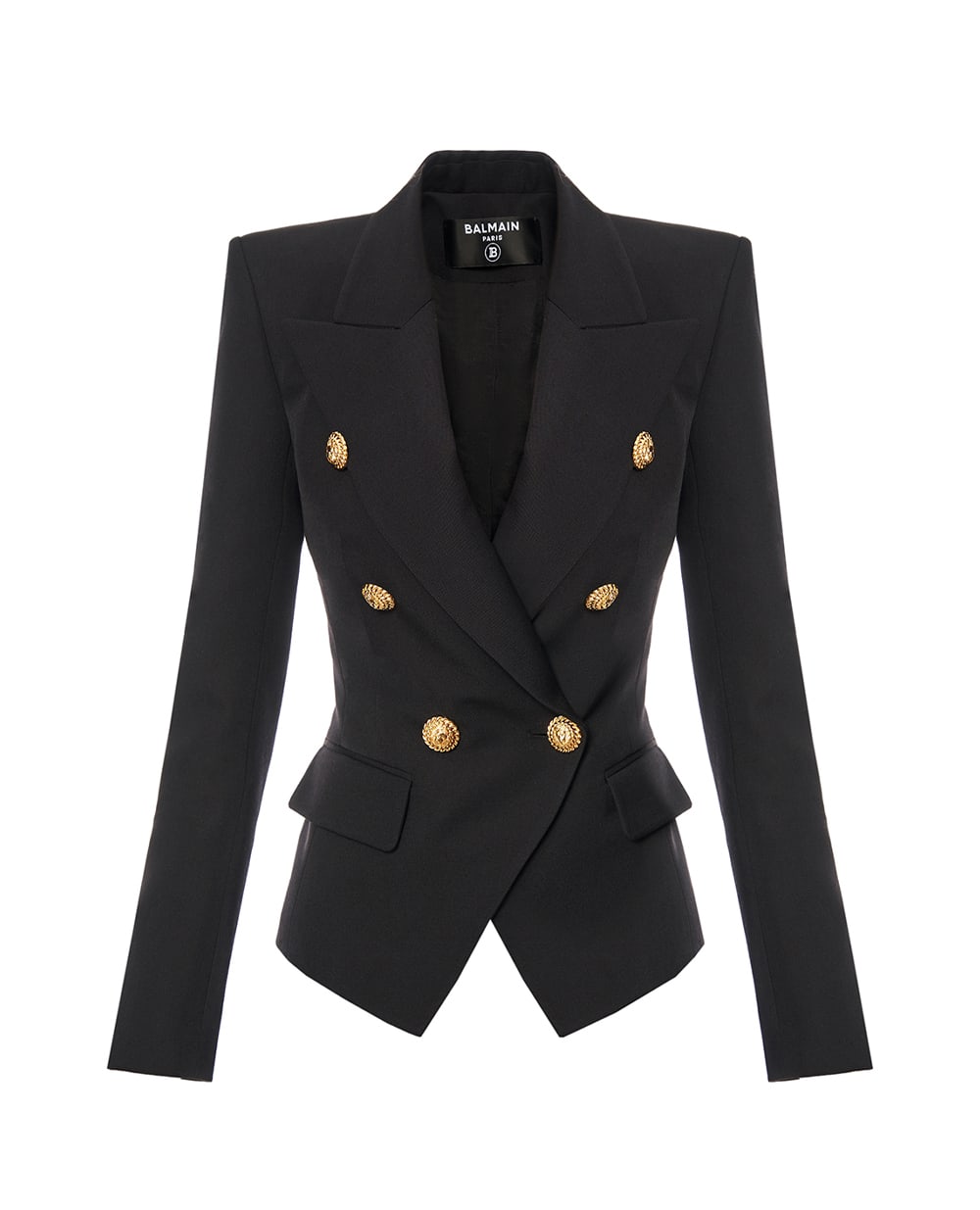 Жакет Grain de Poudre из шерсти Balmain GF1SI505WC09, черный цвет • Купить в интернет-магазине Kameron