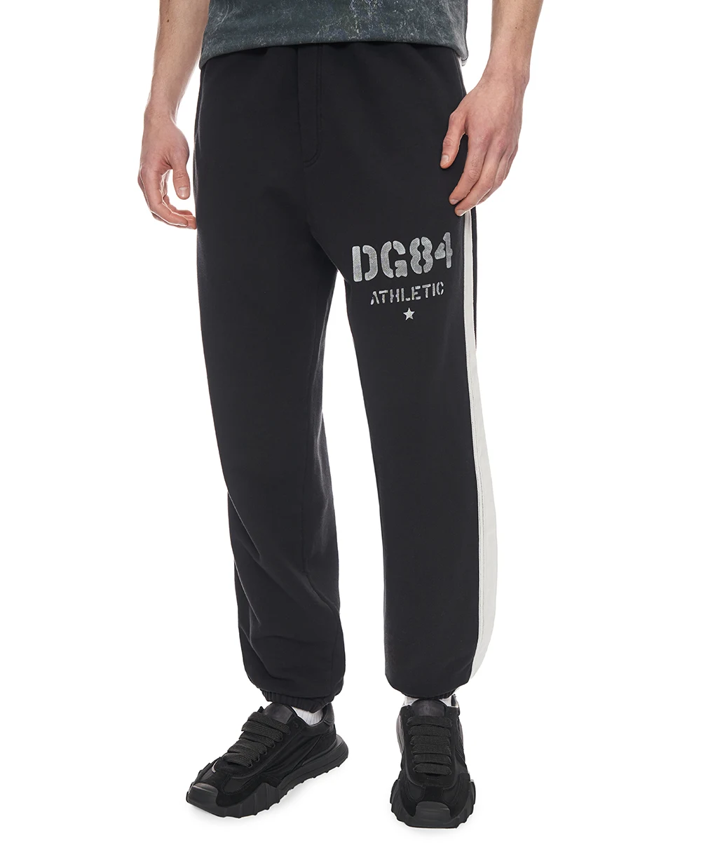 Спортивные брюки (костюм) Dolce&Gabbana GP1K5T-G7PPD, черный цвет • Купить в интернет-магазине Kameron