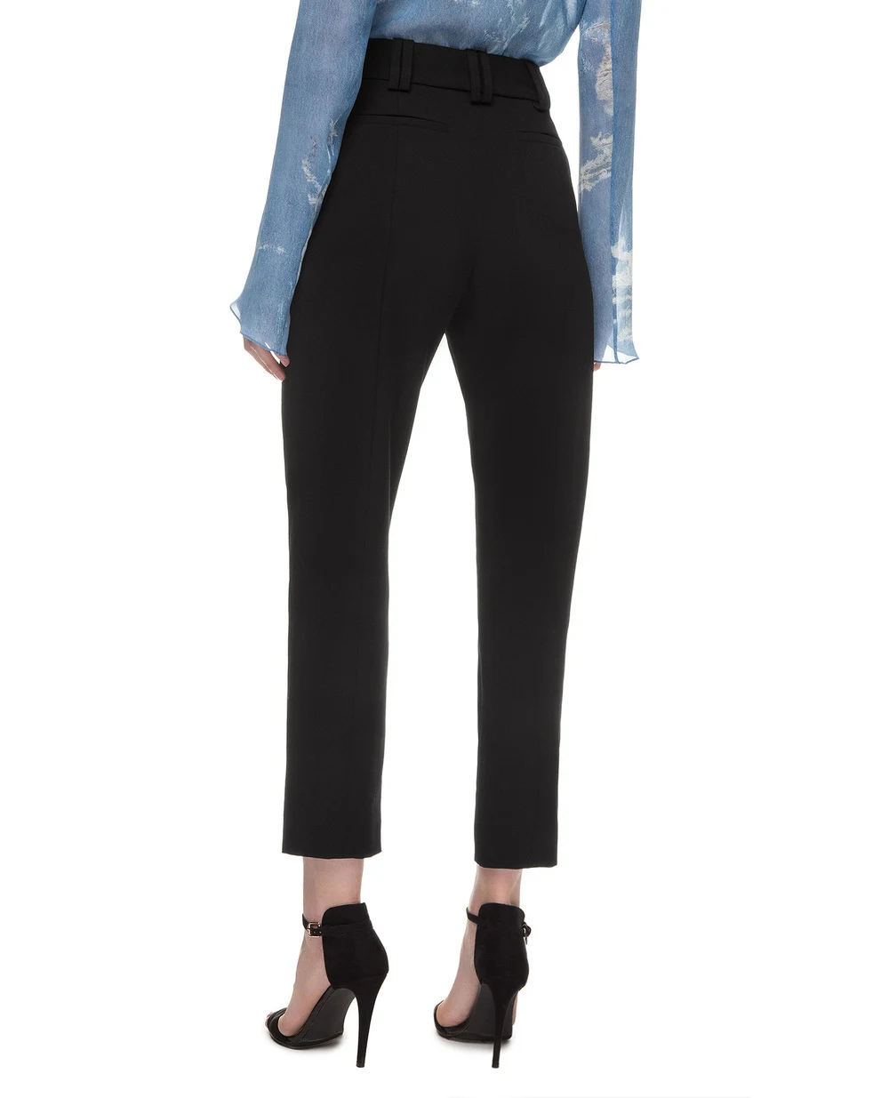 Шерстяные брюки Balmain TF15172167L, черный цвет • Купить в интернет-магазине Kameron