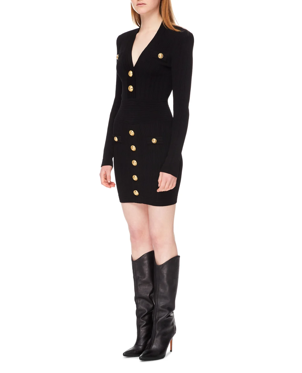 Платье Balmain YF1R8060KB00, черный цвет • Купить в интернет-магазине Kameron