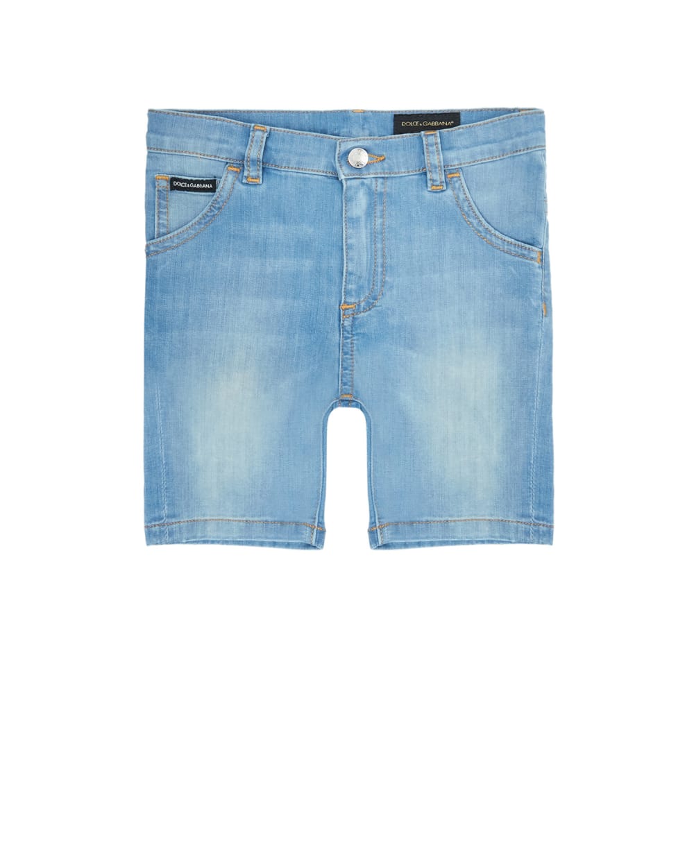 Джинсовые шорты Dolce&Gabbana Kids L12Q36-LD879, голубой цвет • Купить в интернет-магазине Kameron