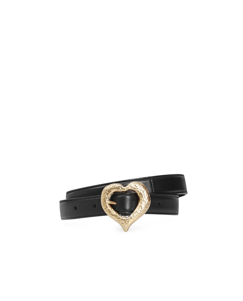 Кожаный ремень Saint Laurent 640578-DSF0J, черный цвет • Купить в интернет-магазине Kameron