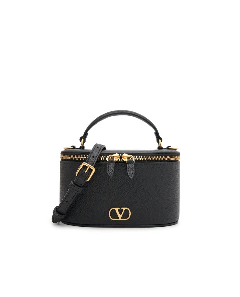 Сумка крос-боді Vlogo з телячої шкіри Valentino 9W2P0AX8SNP, чорний колір • Купити в інтернет-магазині Kameron