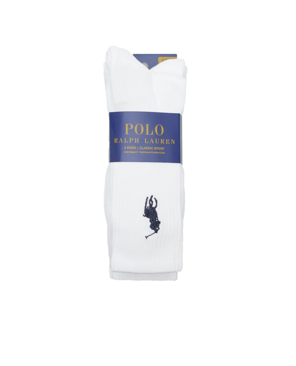 Носки (3 пары) Polo Ralph Lauren 449858064001, белый цвет • Купить в интернет-магазине Kameron