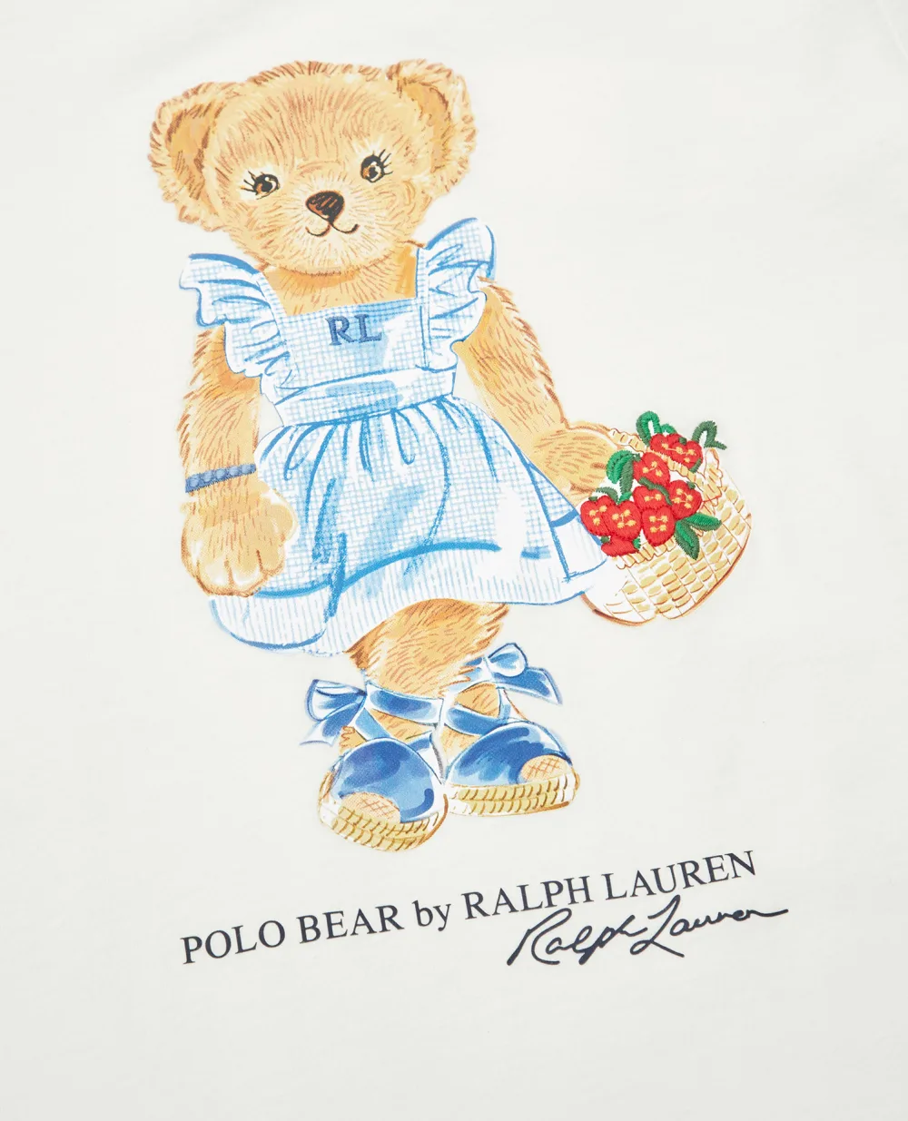 Детская футболка Polo Bear Polo Ralph Lauren Kids 313903888001, белый цвет • Купить в интернет-магазине Kameron