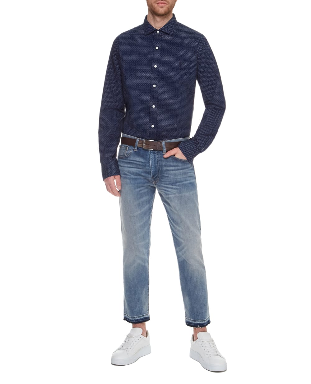 Рубашка Polo Ralph Lauren 710723592001, синий цвет • Купить в интернет-магазине Kameron