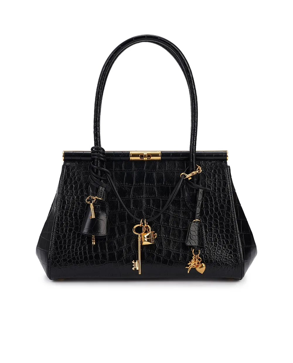 Кожаная сумка Everodai Marlena Dolce&Gabbana BB7734-AU787, черный цвет • Купить в интернет-магазине Kameron