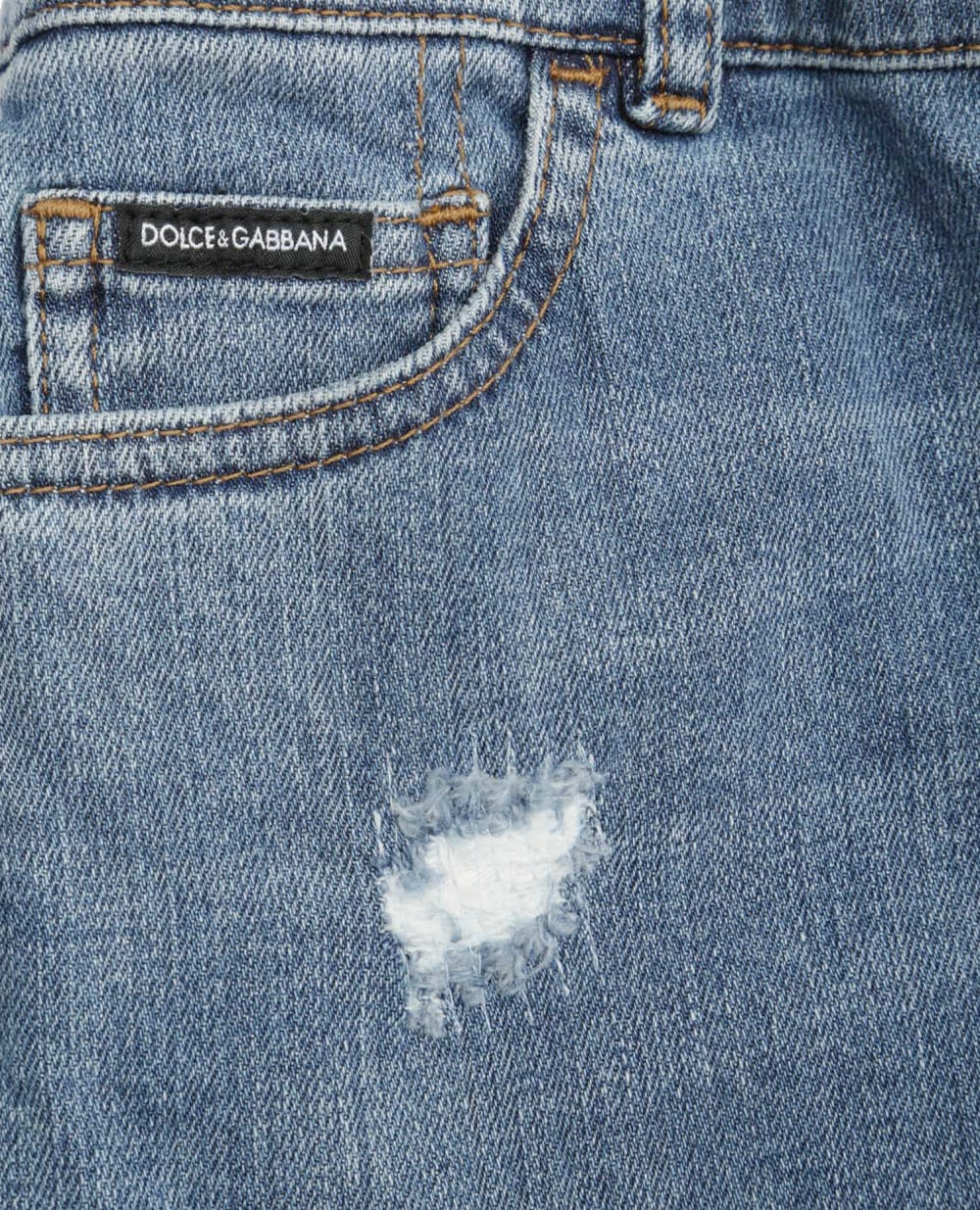 Джинсы Dolce&Gabbana Kids L42F03-LD741-B, голубой цвет • Купить в интернет-магазине Kameron