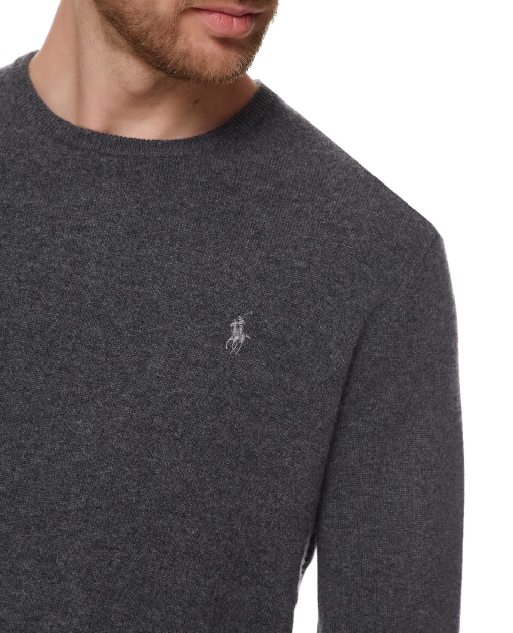 Шерстяной джемпер Polo Ralph Lauren 710667378025, серый цвет • Купить в интернет-магазине Kameron