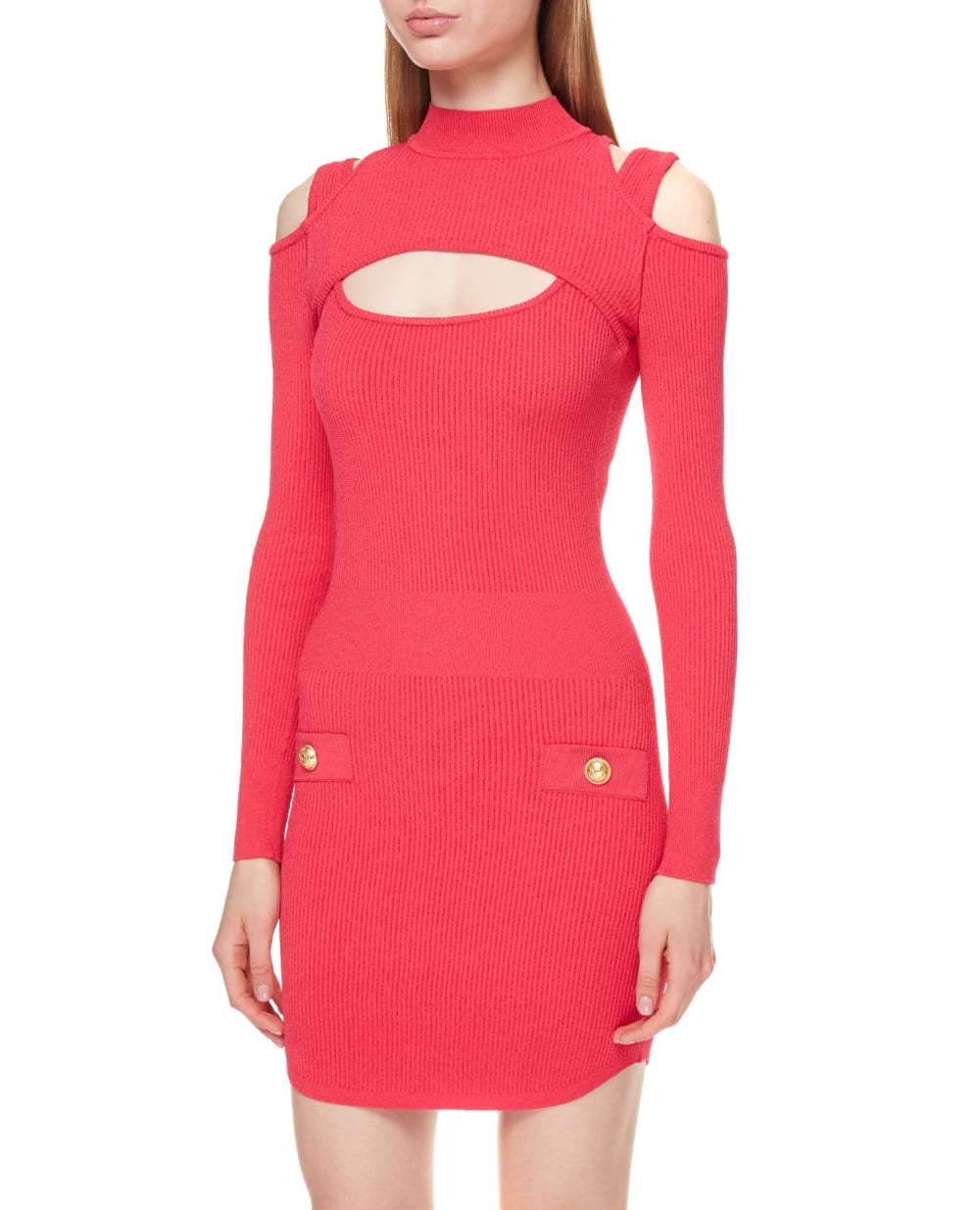 Платье Balmain VF0R8100K211, розовый цвет • Купить в интернет-магазине Kameron