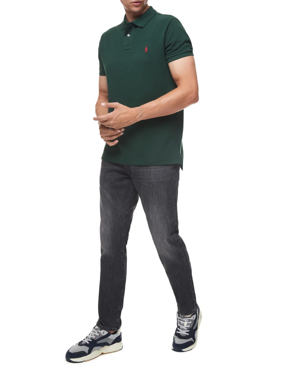 Поло Mesh Polo Ralph Lauren 710782592015, зелений колір • Купити в інтернет-магазині Kameron