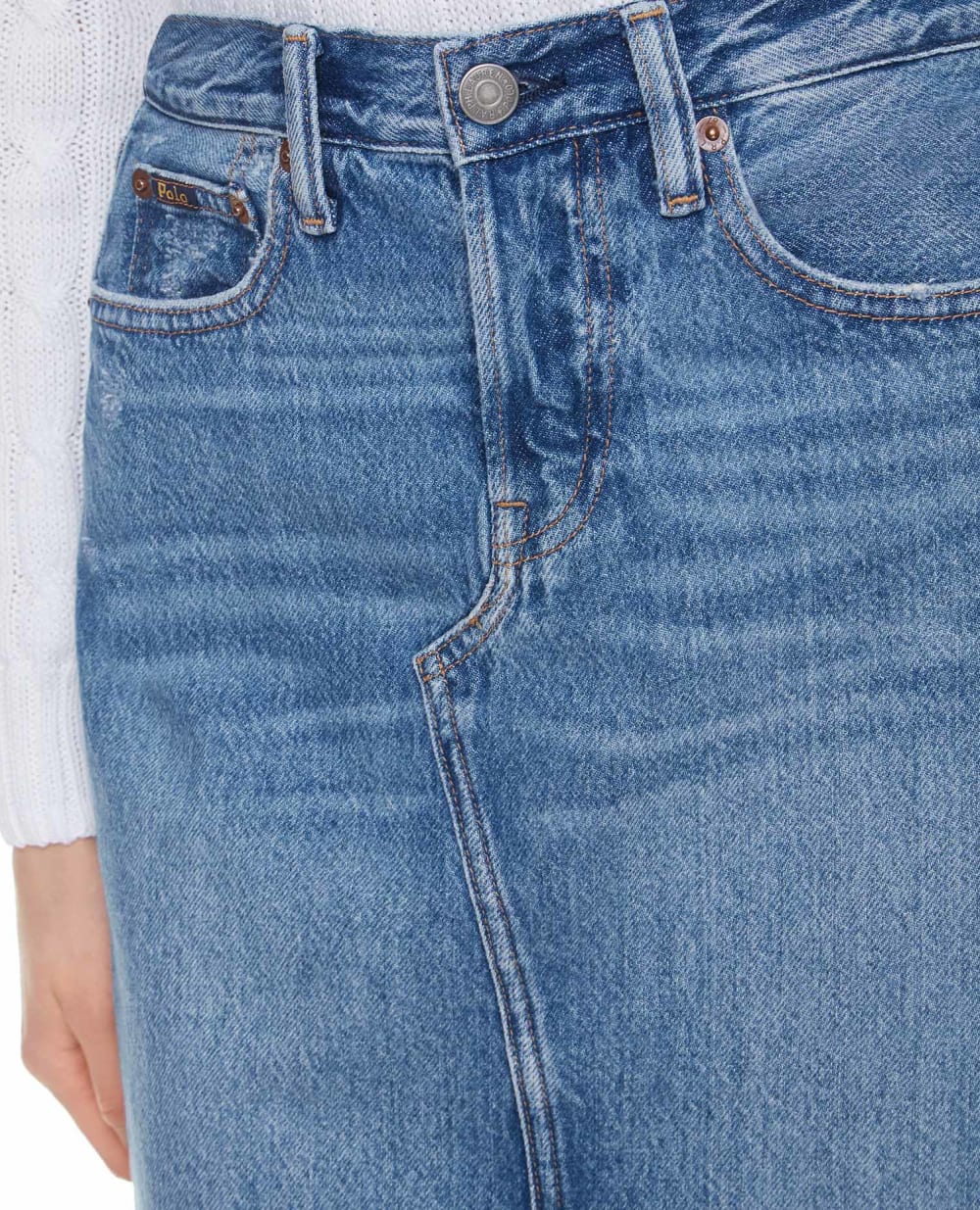 Джинсовая юбка Polo Ralph Lauren 211825856001, синий цвет • Купить в интернет-магазине Kameron