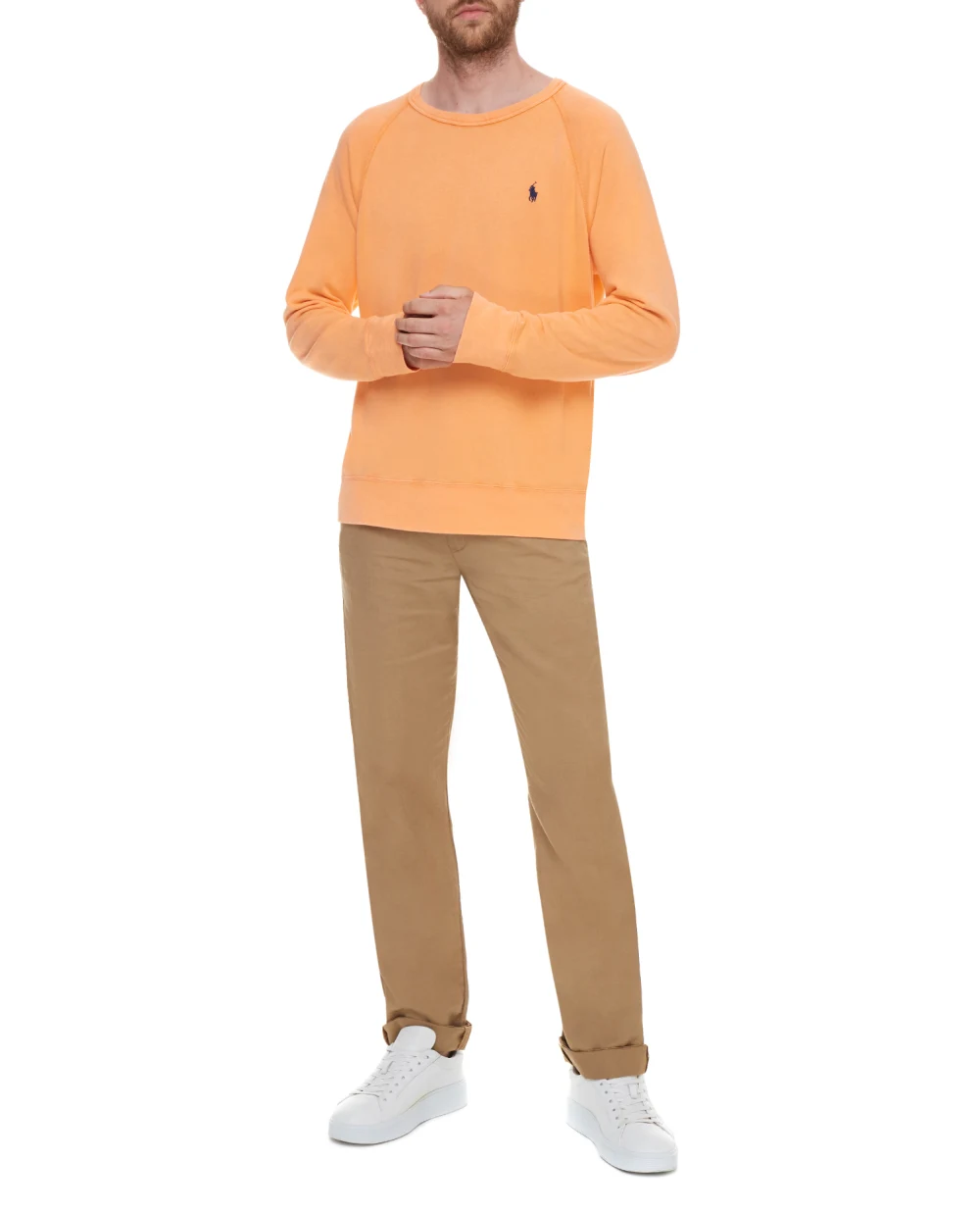 Свитшот Polo Ralph Lauren 710644952031, оранжевый цвет • Купить в интернет-магазине Kameron