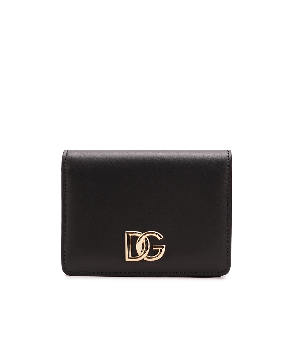 Кожаный кошелек Dolce&Gabbana BI1211-AW576, черный цвет • Купить в интернет-магазине Kameron