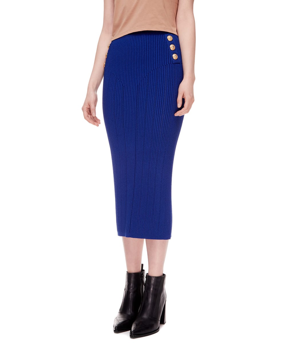 Юбка Balmain XF1LD023KB39-S, синий цвет • Купить в интернет-магазине Kameron