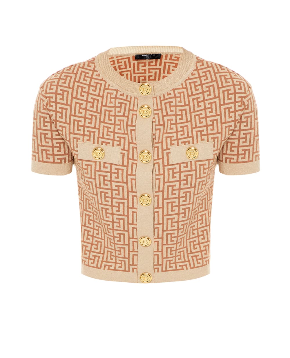 Кардиган Balmain XF1KL020KB06, бежевый цвет • Купить в интернет-магазине Kameron