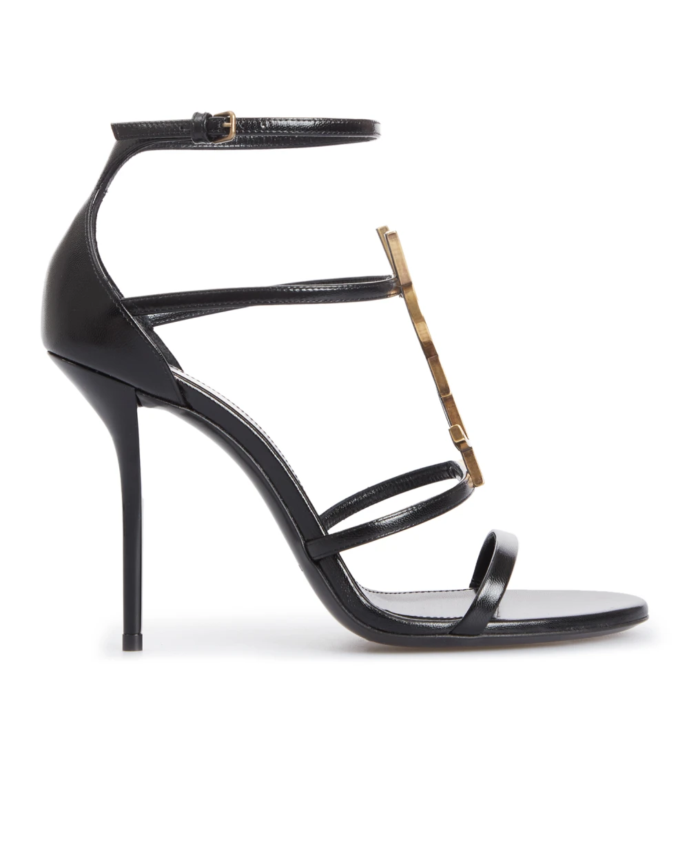 Кожаные босоножки Saint Laurent 630109-1Q0TT, черный цвет • Купить в интернет-магазине Kameron