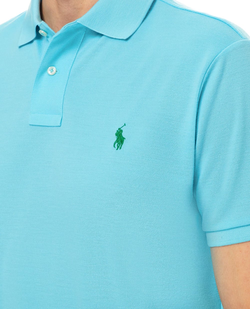 Поло Polo Ralph Lauren 710804077026, голубой цвет • Купить в интернет-магазине Kameron