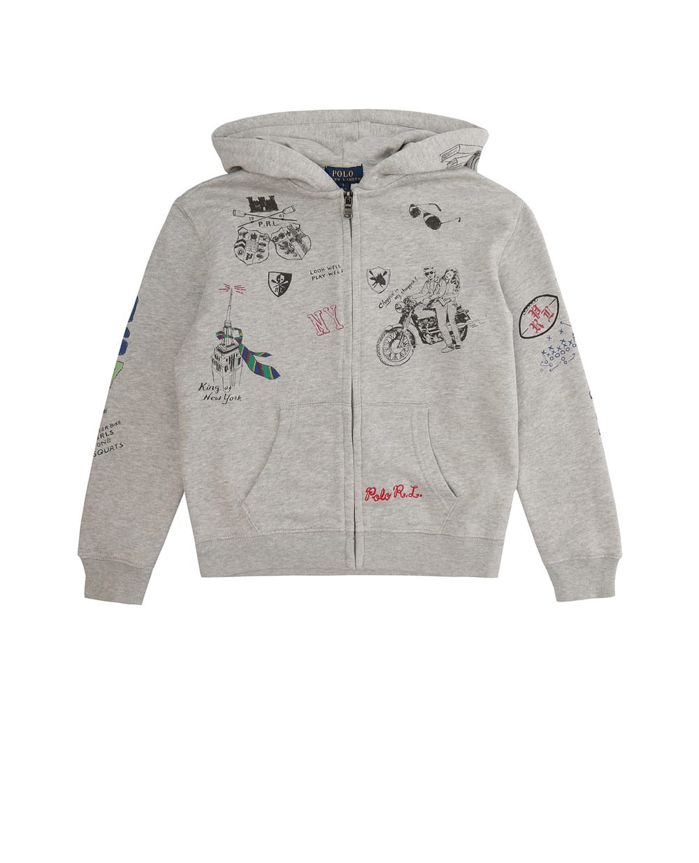 Худи Polo Ralph Lauren Kids 321749990001, серый цвет • Купить в интернет-магазине Kameron