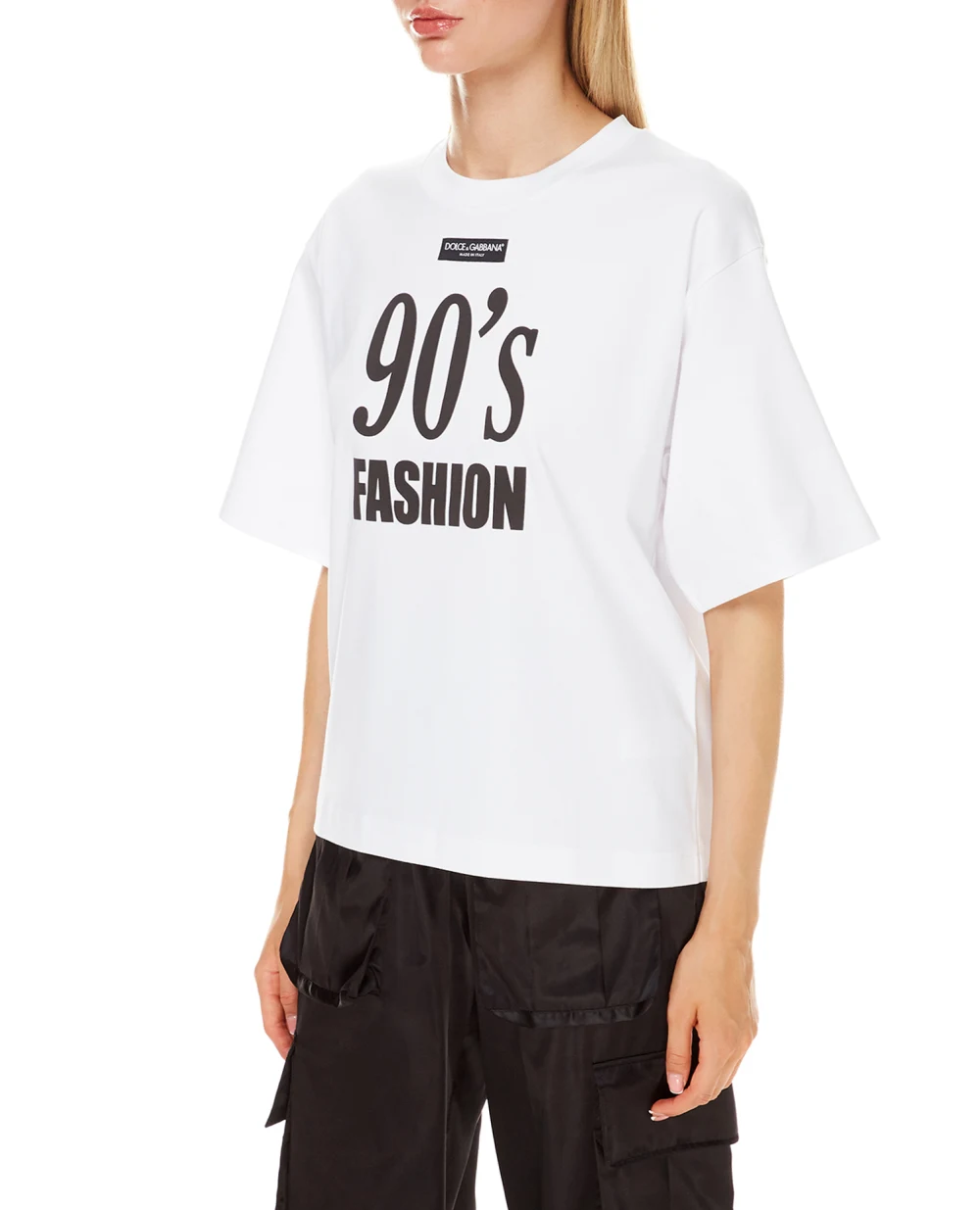 Футболка Dolce&Gabbana F8O49T-HU7H8, белый цвет • Купить в интернет-магазине Kameron