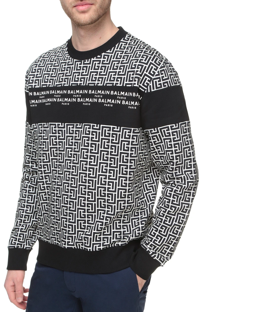 Свитшот Balmain XH1JQ040BB18, разноцветный цвет • Купить в интернет-магазине Kameron