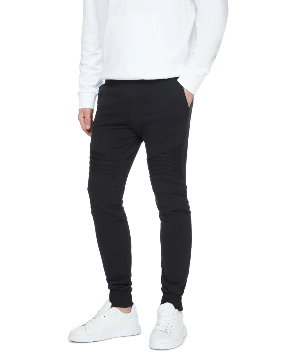 Спортивні штани Balmain AH1OB000BB04, чорний колір • Купити в інтернет-магазині Kameron
