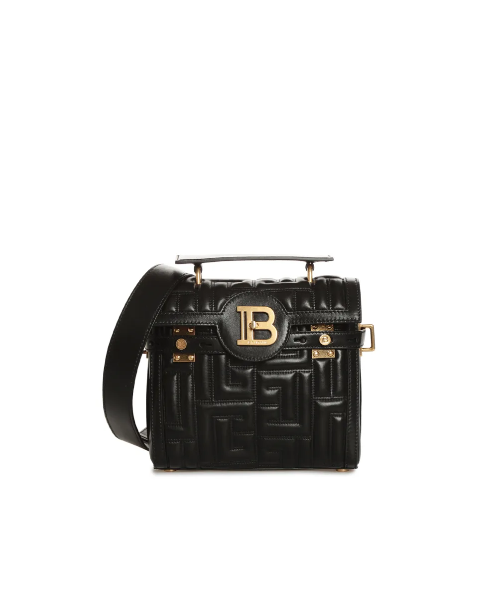 Кожаная сумка B-Buzz 23 Balmain XN1DB530LNDV, черный цвет • Купить в интернет-магазине Kameron