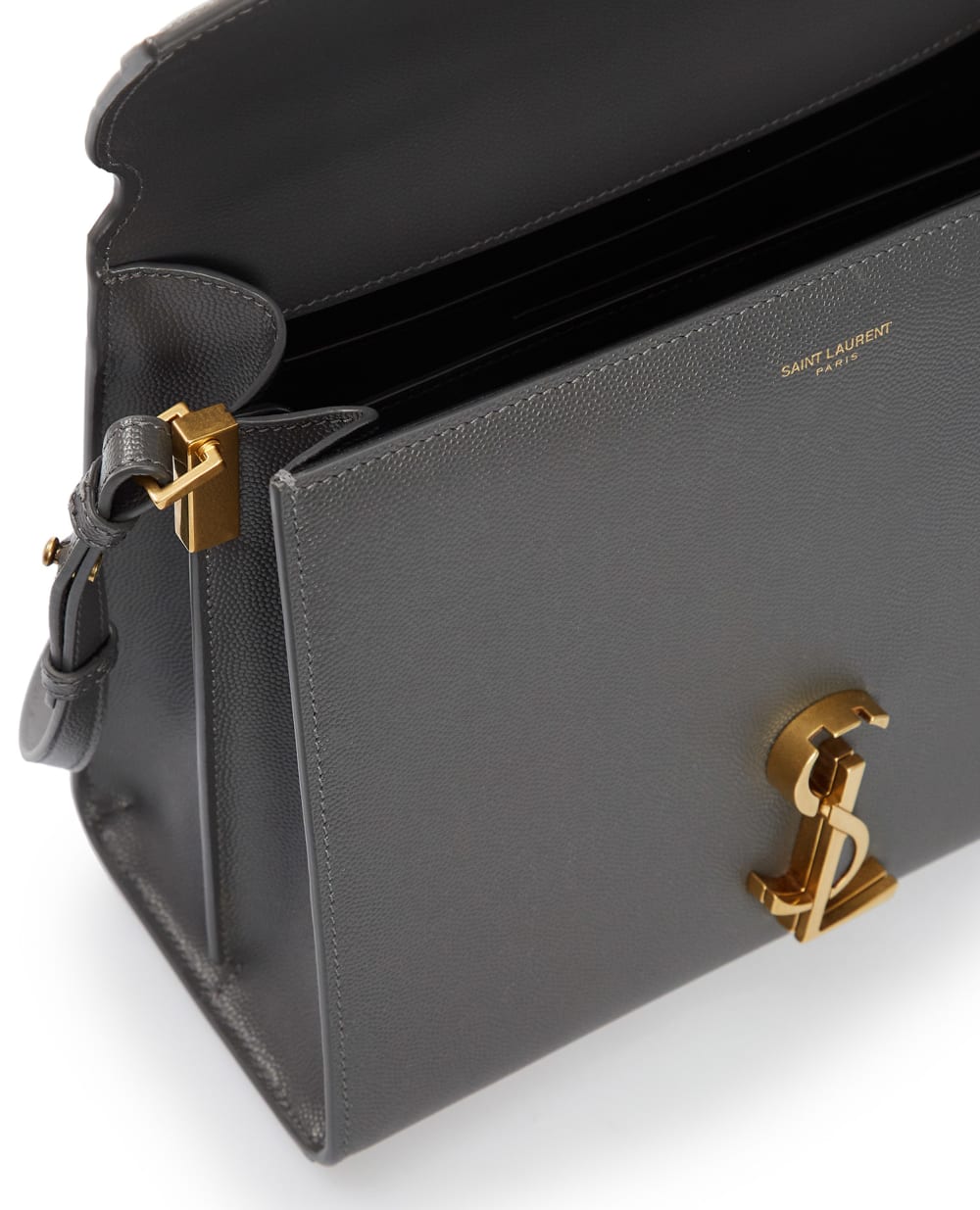 Кожаная сумка Cassandra Medium Saint Laurent 623931-BOW0W-, серый цвет • Купить в интернет-магазине Kameron