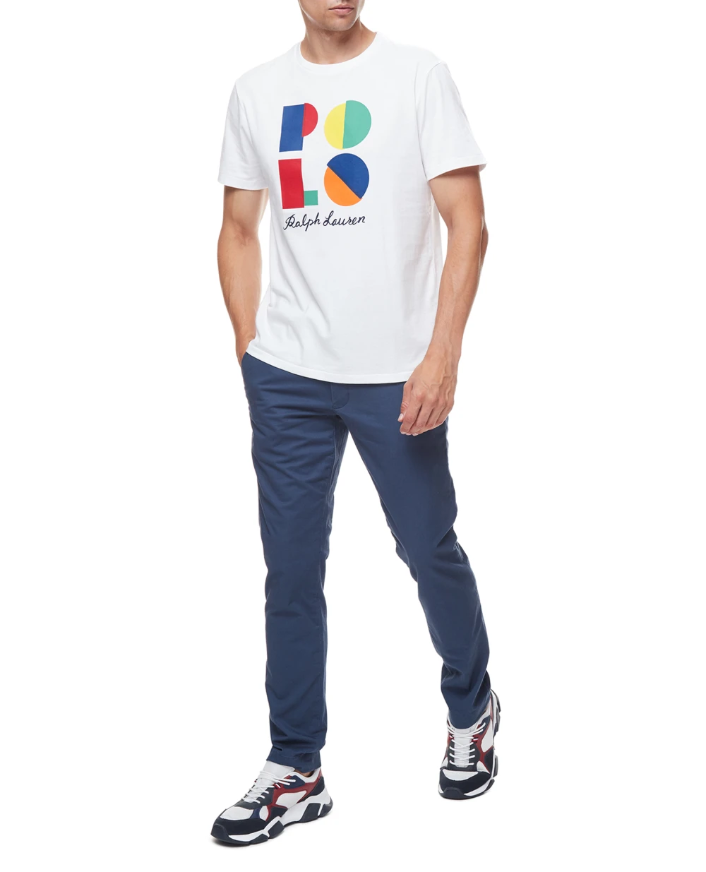 Футболка Polo Ralph Lauren 710843378001, белый цвет • Купить в интернет-магазине Kameron