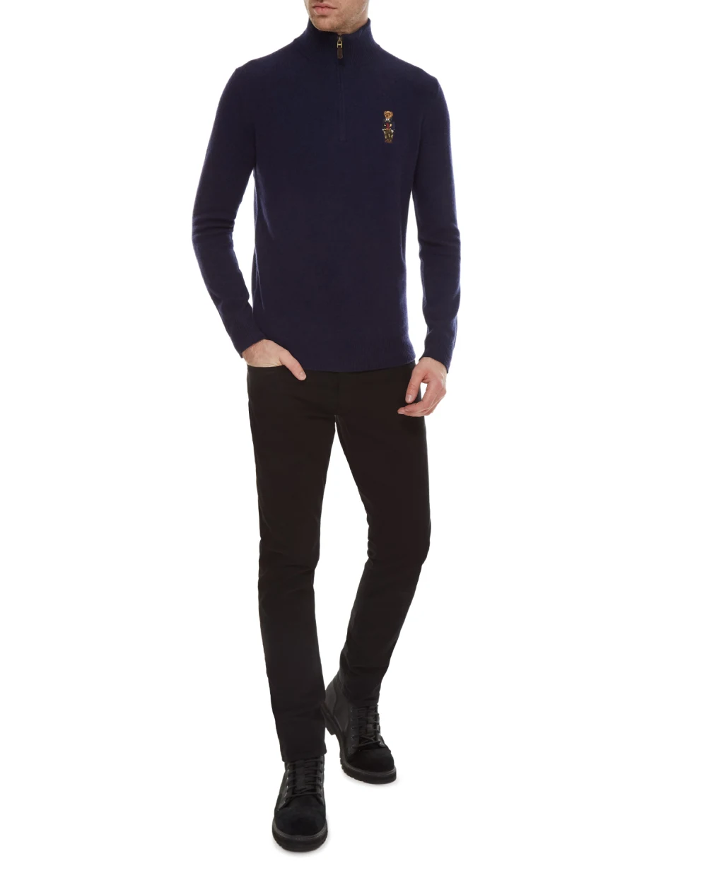 Шерстяной джемпер Polo Ralph Lauren 710810823002, синий цвет • Купить в интернет-магазине Kameron